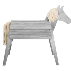 Spielpferd grau 64 x 123 x 151 cm