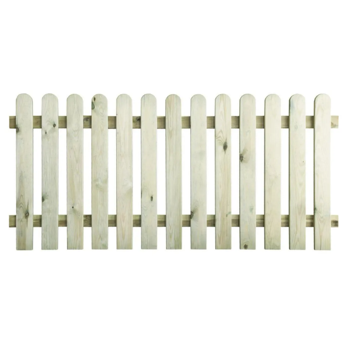 Staketenzaun gerade 180 x 85 cm
