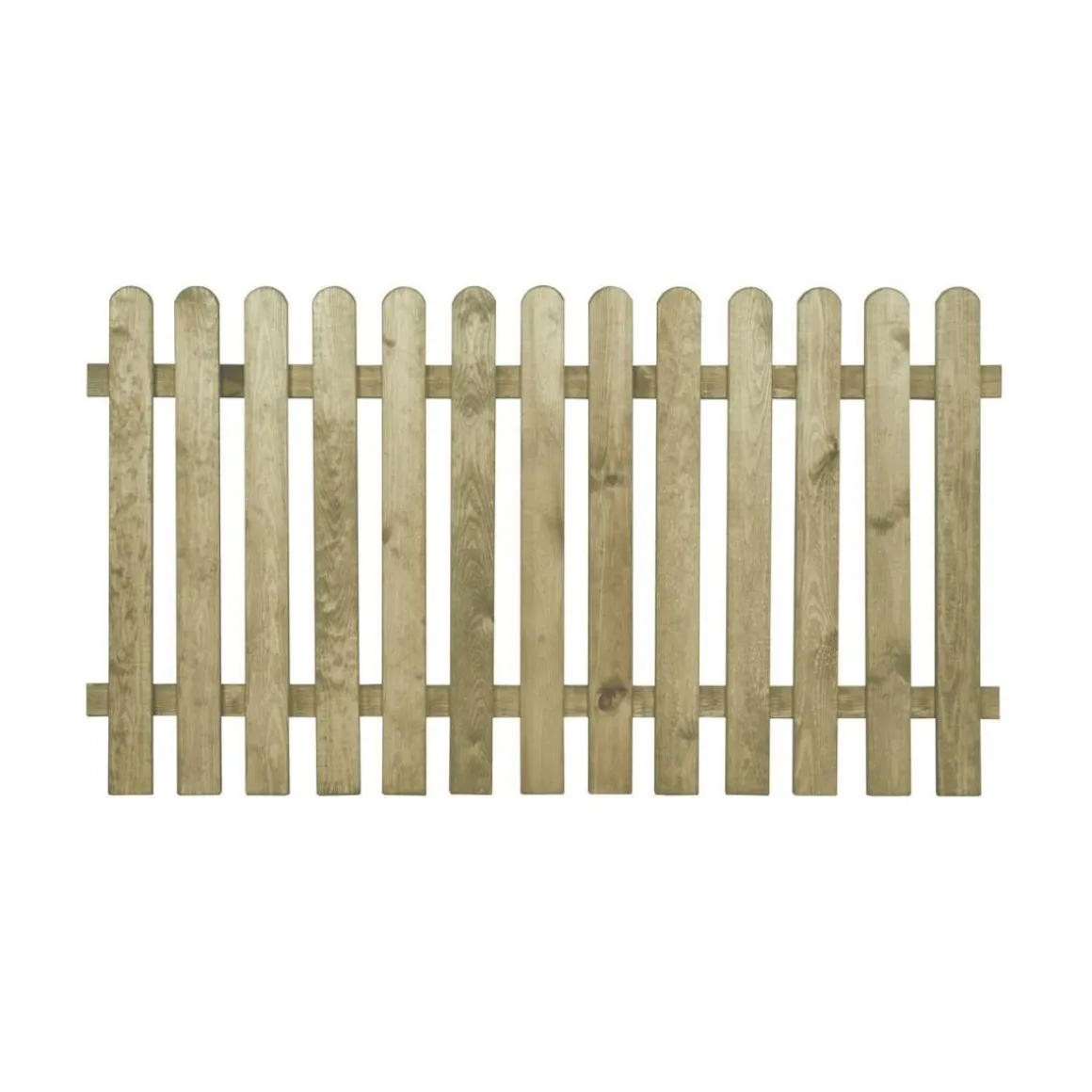 Staketenzaun gerade 180 x 100 cm Latten 20 x 90