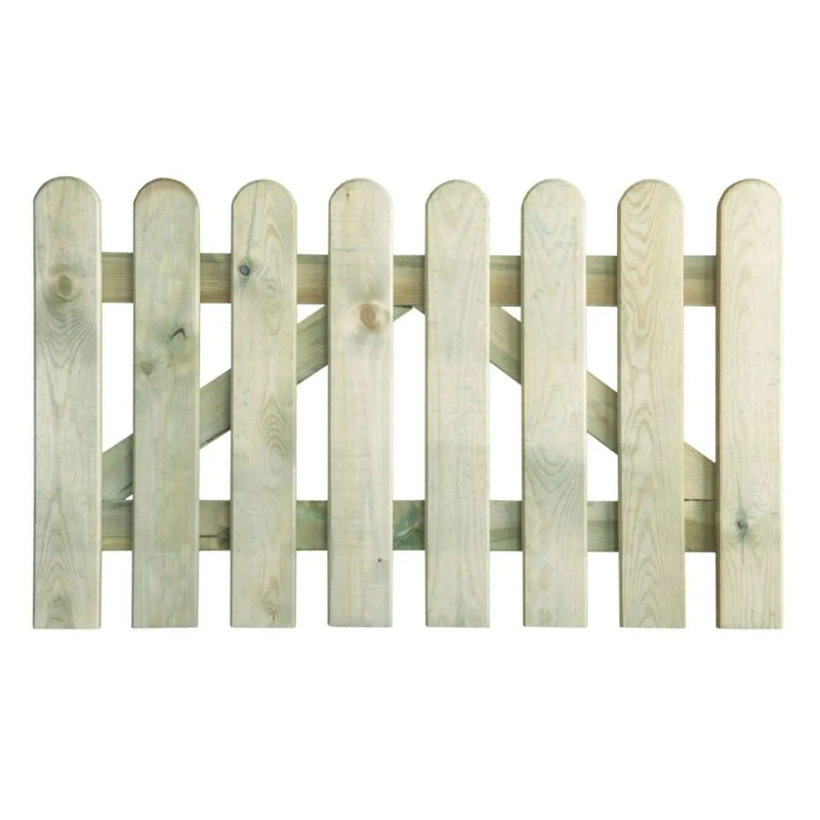 Staketenzauntor gerade 100 x 60 cm