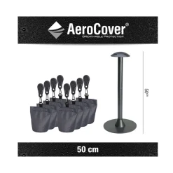 Stange und Säcke für Aero Cover Schutzhüllen