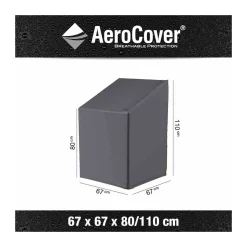Stapelstuhlhülle AeroCover 67 x 67 x 80/110 cm atmungsaktiv