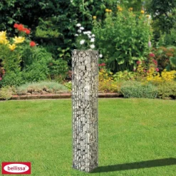 Steinsäule eckig 2- teilig 20 x 20 x 125 cm verzinkt