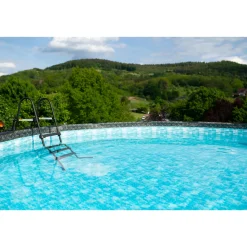 Summer Waves Elite Frame Pool 488x488x122cm Rattan Grau