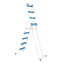 Summer Waves Pool Leiter 132cm Blau Weiß