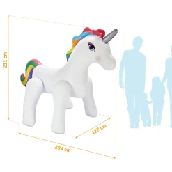 Summer Waves Wasserspielzeug Sprinkler Einhorn 284x127x211cm Weiß