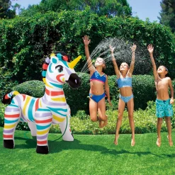 Summer Waves Wasserspielzeug Sprinkler Zebra 157x94x157cm Bunt