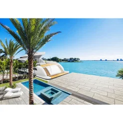 Terrassenplatte No 1 Bagattini Pietra Di Luna Grau-weiß meliert