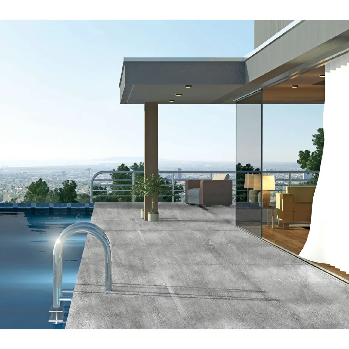 Terrassenplatte Urban Pro Grey 60 x 60 x 2 cm