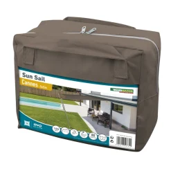 Viereck-Segel Cannes 5 x 5 m taupe