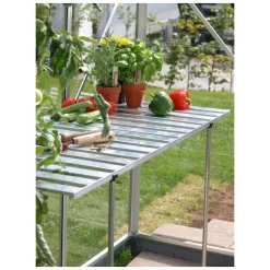 Vitavia Alutisch abklappbar 120 x 50 cm Alu blank