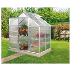 Vitavia Gewächshaus Venus 2500 2,55m² 4 mm Hohlkammerplatte silber