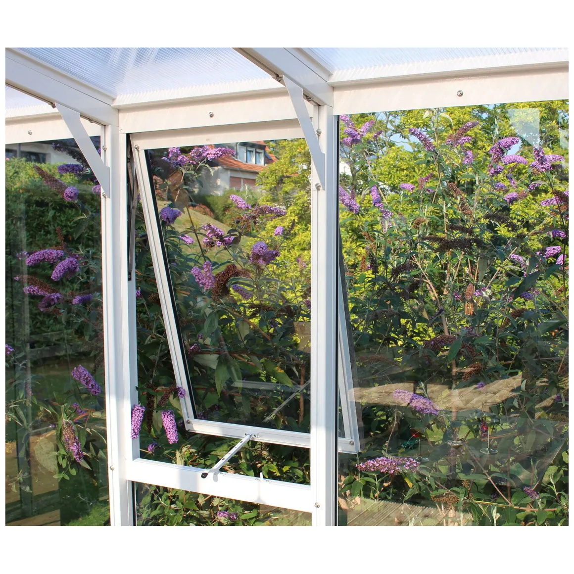 Vitavia Seitenfenster H mit ESG 3 mm weiß