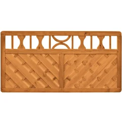 Vorgartenzaun Ornament geölt 180 x 90 cm