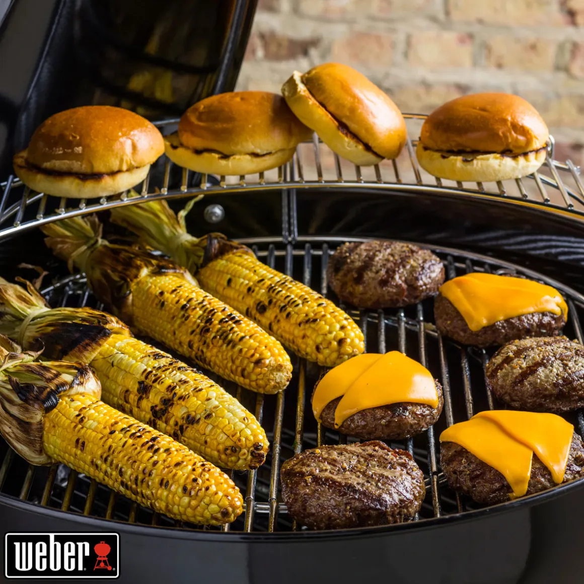 Weber Holzkohlegrill Master-Touch GBS E-5750 Durchmesser 57 cm schwarz