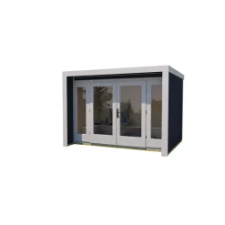 Weka Designhaus 263 Größe 2 300 x 235 cm schwarz