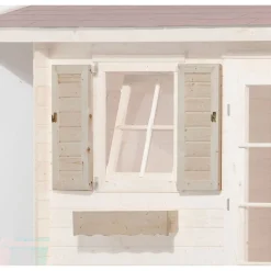 Weka Fensterladen „69x79 cm“, mit Blumenkasten