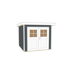 Weka Gartenhaus 227 205 x 209 x 217 cm schwarz