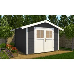 Weka Gartenhaus 122 Größe 5 anthrazit