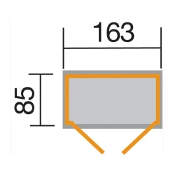 Weka Gartenschrank 2 mit Doppeltür 14 mm