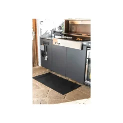 Wenko Spritzschutzmatte Mod. Suma Schwarz 120 x 60 cm, wasserfest und abwischbar