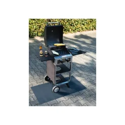 Wenko Spritzschutzmatte Mod. Suma Schwarz 120 x 60 cm, wasserfest und abwischbar