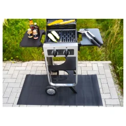 Wenko Spritzschutzmatte Mod. Suma Schwarz 120 x 60 cm, wasserfest und abwischbar