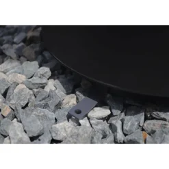 Westmann Feuerschale Feuerstelle inkl. Grillrost 75x75x94cm Schwarz