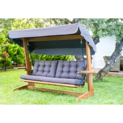 Westmann Hollywoodschaukel Viva 2400 115x237x175cm Anthrazit