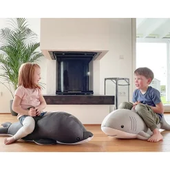 Westmann Sitzsack & Schwimmtier Delfin 102x40x36cm Dunkelgrau