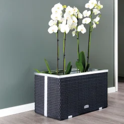 Wilk Rattan-Pflanzgefäß 38x38x38 cm, Kunststoff