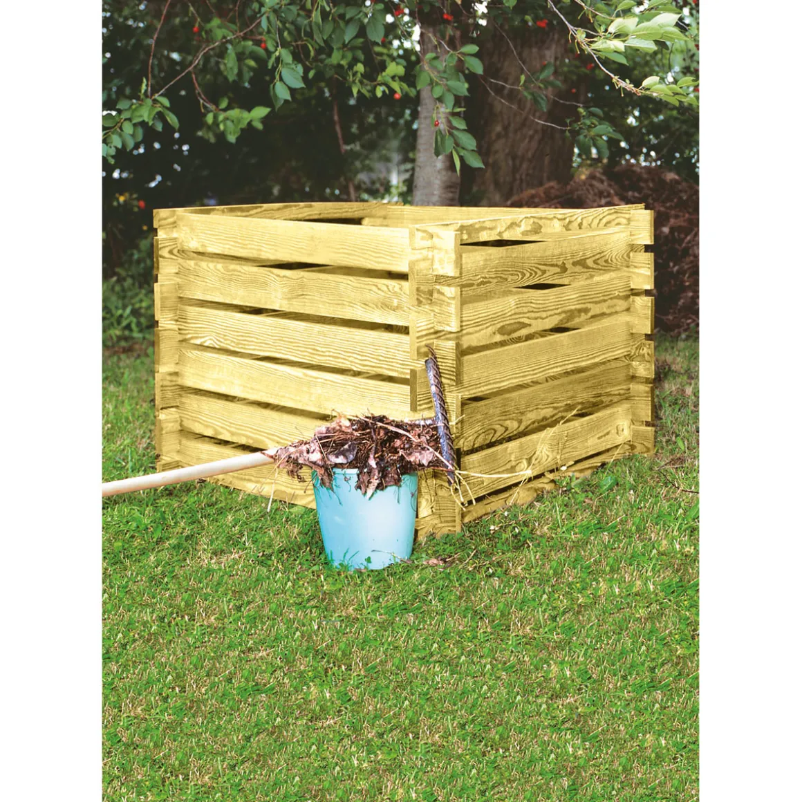 Wingart Komposter natur 100 x 70 x 100 cm