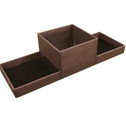 Wingart Variables Hochbeet 8 Paneele Holzstruktur braun