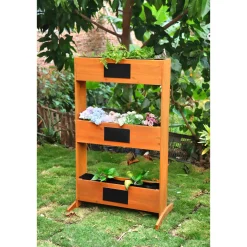 Wingart Vertikales Hochbeet aus Holz braun