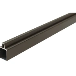 WPC Steckzaun Anfangs Endleiste 179 x 2,5x 2 cm anthrazit