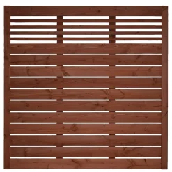 Zaunserie Aalborg Grundelement 180 x 180 cm Fichte tabak lasiert