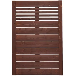 Zaunserie Aalborg Stufenelement 90 x 141 cm Fichte tabak lasiert