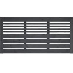 Zaunserie Aalborg Zaunfeld 180 x 90 cm Fichte anthrazit lasiert
