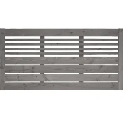 Zaunserie Aalborg Zaunfeld 180 x 90 cm Fichte basaltgrau lasiert