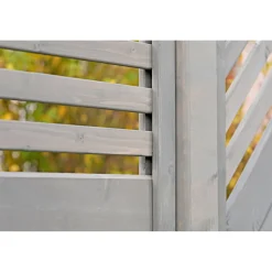 Zaunserie Malmö Abschluss links 90 x 180/90 cm Fichte basaltgrau lasiert