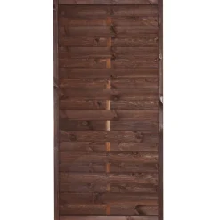 Zaunserie Oslo Zaunfeld 90 x 180 cm Kiefer braun lasiert